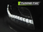 Preview: LED Tagfahrlicht Design Scheinwerfer für Audi A4 B7 05-08 schwarz